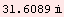 RowBox[{31.6089,  , }]
