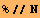 %//N