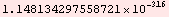 1.148134297558721*10^-316