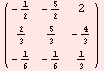 (  1    5      )           --   --            2    2   2            2    5     ...  -    --           3    3     3             1    1   1           --   --   -            6    6   3